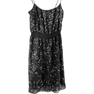MM Couture by Miss Me Little Black Sequin and Beaded Dress Size Small